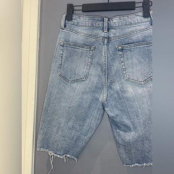Light Wash Denim Bermuda cut shorts - Picture 6 of 6